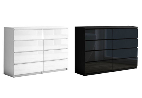 Monaco Eight-Drawer Contemporary Chest - Available in Two Colours