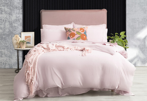 Ddecor Home Ultra Plush Vintage Washed Microfibre Quilt Cover Set - Available in Six Colours & Four Sizes