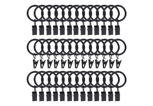 30-Pack Curtain Ring with Clip Hook
