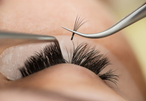 Full Set Natural Eyelash Extensions - Options for Fan Extensions or Hybrid Extensions