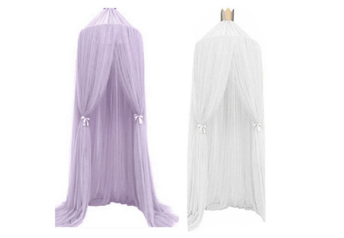 Kids Bed Canopy Mosquito Net - Two Colours Available