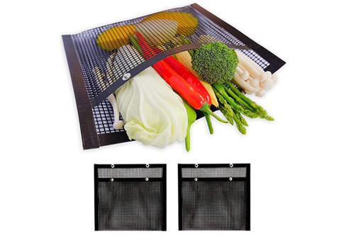 Non-Stick Mesh Grilling Bag - Three Sizes & Option for Two & Four-Packs