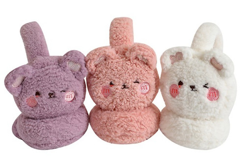 Winter Novelty Rabbit Earmuff - Three Colours Available