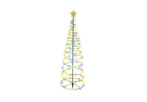 Solar-Powered LED Christmas Tree Stake Light - Option for Two-Pack