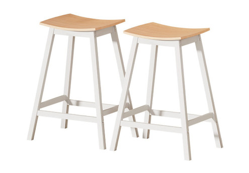 Artiss Two-Piece Wooden Bar Stool