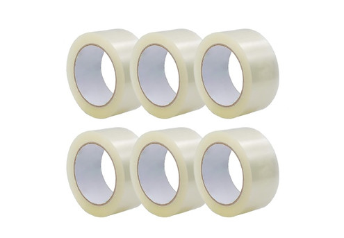 Six-Roll Clear Packaging Tape