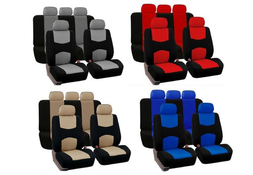 Nine-Pieces Car Seat Covers - Four Colours Available