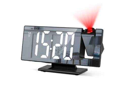 Mirror Projection Digital Alarm Clock