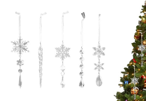 10-Piece Christmas Hanging Ornament Set - Option for Two-Set