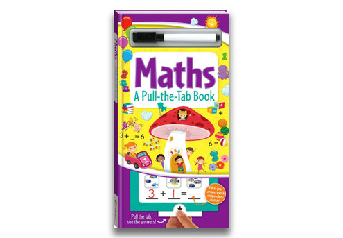 pull-the-tab board maths book