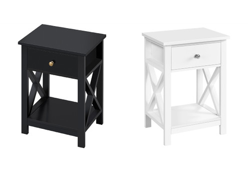 Pair of Bedside Tables - Two Colours Available