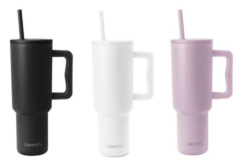Qwench 1.1L Insulated Tumbler with Straw - Six Colours Available