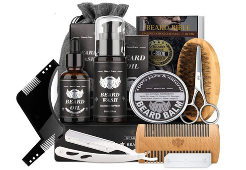 10-Piece Beard Care Grooming Kit