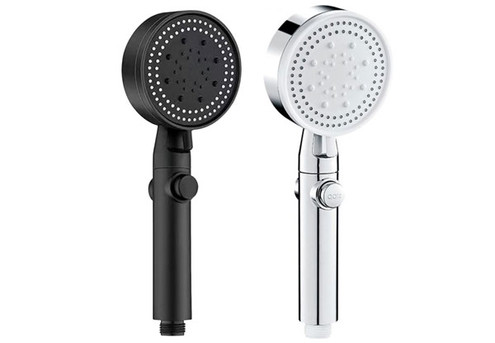 High-Pressure Shower Head with Five Spray Modes - Two Colours Available