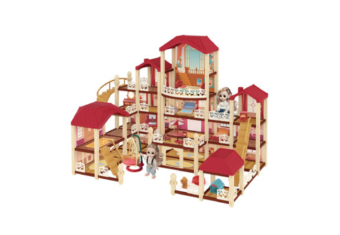 67cm Lighted Doll Play House with 22 Rooms