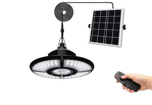 Solar Ceiling Pendant Light with Remote Control