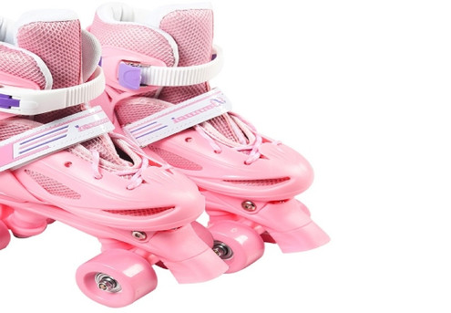 Small Pink Adjustable Roller Skates