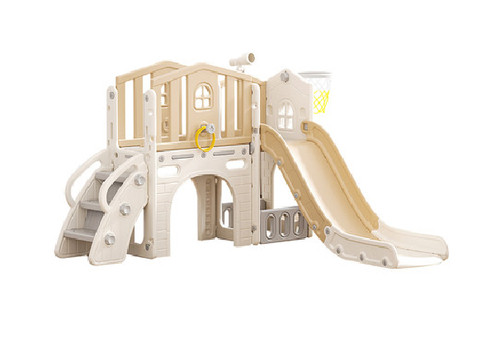 Seven-in-One Kids Slide & Basketball Hoop Playset - Two Colours Available