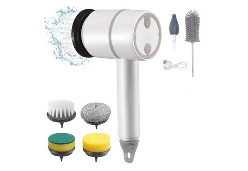 Electric Cleaning Brush with Six Interchangeable Heads