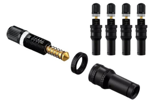 Four-Piece Presta Valve Cores - Option for Eight-Piece