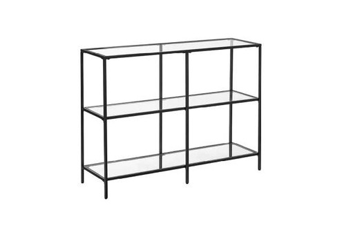 Vasagle Glass Console Table with Shelves