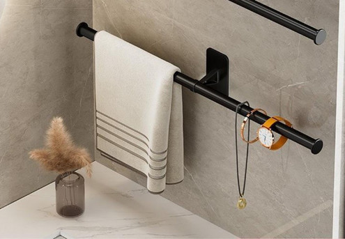 Bathroom Self-Adhesive Towel Rail - Two Sizes Available