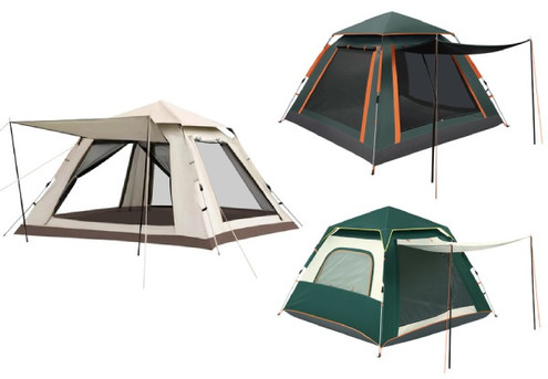 Five-Person Camping Tent - Three Colours Available