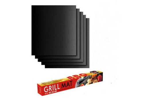 Five-Pack Non-Stick BBQ Grill Mat