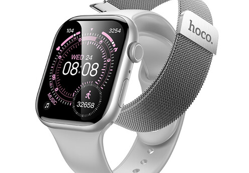 Nexus Pulse IPX6 Waterproof Smartwatch iOS Android Silver
