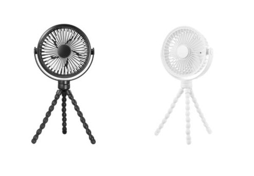 Rechargeable & Rotatable Four-Speed Stroller Fan - Two Colours Available