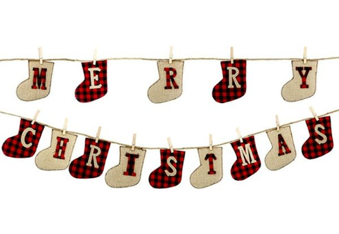 Merry Christmas Flag Banner Decoration