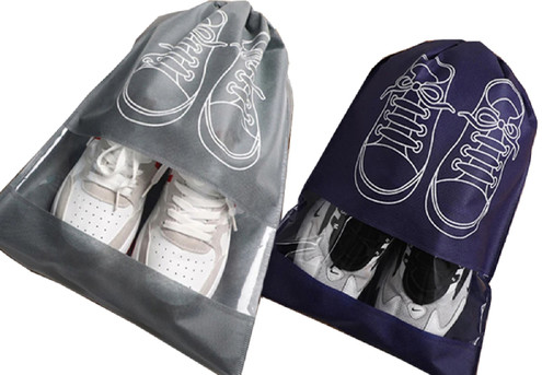 Water-Resistant Shoe Pouch 10-Pack - Two Sizes & Two Colours Available