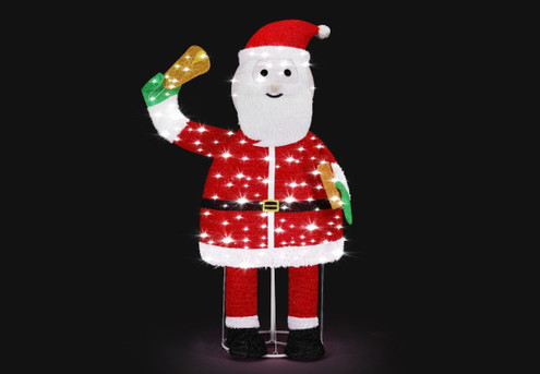 3D Christmas Santa Claus Light