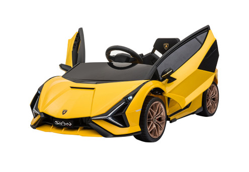 Kids 12V Electric Lamborghini Sian Licensed Ride-On Car Toy