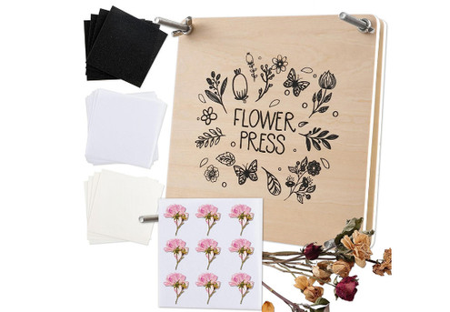 Pressed 18x18cm Flower Art Kit