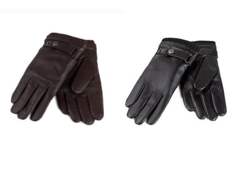 Ugg Men's Silver Stud Tab Touchscreen Gloves - Available in Two Colours & Four Sizes