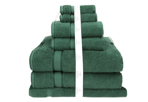 Kingtex Seven-Piece Towel-Bath Sheet Set - 10 Colours Available