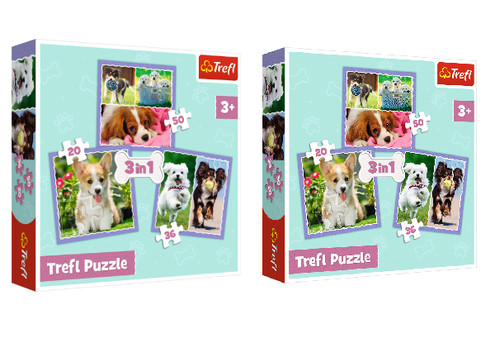 Trefl Three-in-One Puzzle Range - Option for Four-in-One