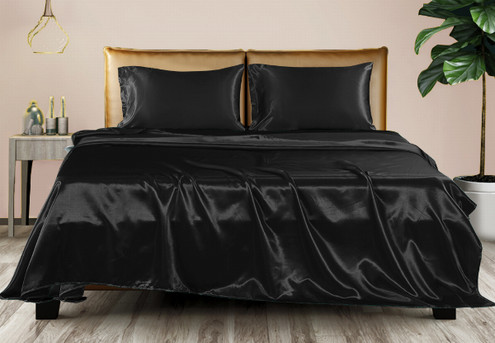 Dreamz Silky Satin Sheet Set - Two Sizes Available