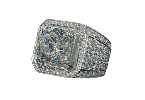 Cubic Zirconia Square Ring - Four Sizes Available