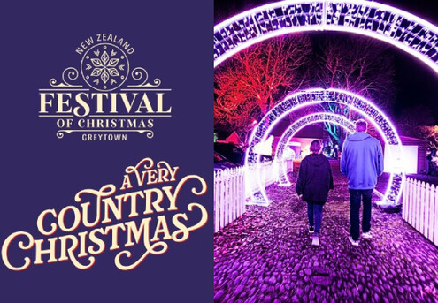 30% Off Entry to the Illumination Night Walk at the New Zealand Festival of Christmas in Greytown - Options for Family Pass with Treats, or Two Adults with $50 White Swan Voucher