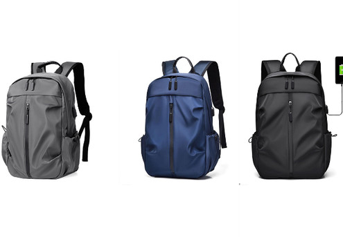 Anti-Theft Unisex Laptop Backpack with USB Charging Port - Available in Three Colours & Option for Two