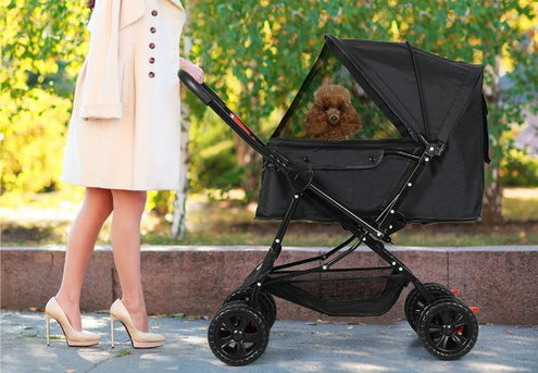 PaWz Foldable Pet Stroller Pram - Two Options Available