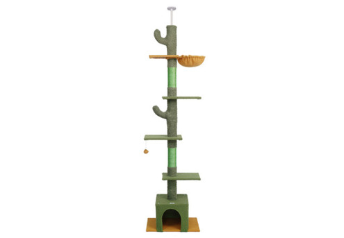 Floor to Ceiling Cat Tree Tower with Scratching Post