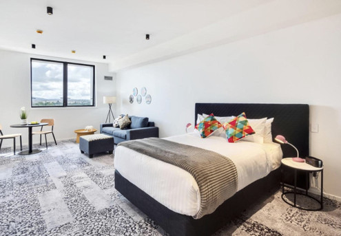 One-Night Luxury Apartment Stay for Two People in a King Studio incl. Early Check-in, Late Check-out, WIFI, Free Daily Parking & $30 Cafe Voucher - Option for Two & Three Night Stay - Valid from the 1st of April 2024