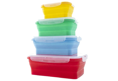 Four-Piece Collapsible Food Storage Set
