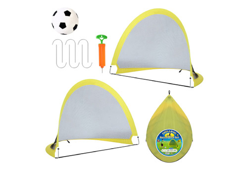 Pop-Up Football Net Set Incl. 12cm Ball Pump