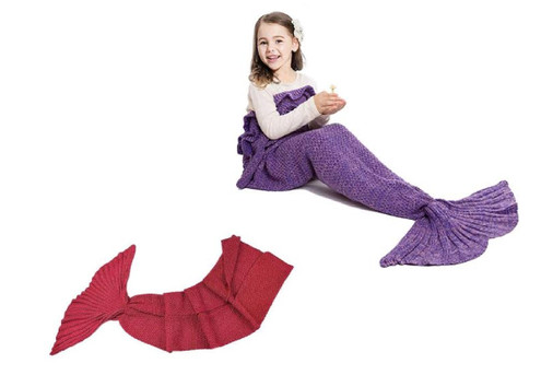 Kids Mermaid Tail Throw - Two Colours Available