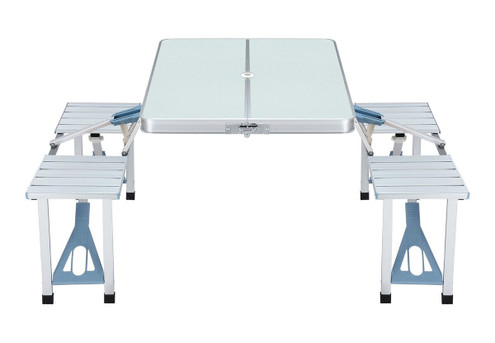 Foldable Four-Seat Camping Table & Chairs Set - Two Colours Available