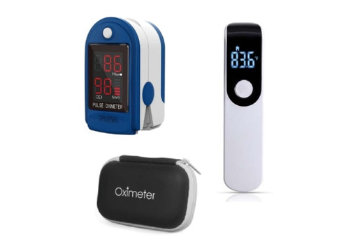 Oximeter & Thermometer Wellness Pack - Options for Two-Pack